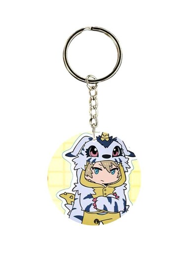 Anime Digimon Printed Keychain