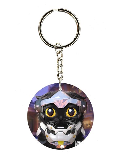 Overwatch Double Side Printed Keychain