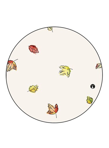 Leafs Printed Fridge Magnet Multicolour