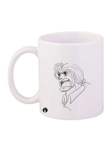 Anime Jazeerat Al Kanz Printed Mug White/Black