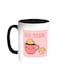 Good Morning Printed Coffee Mug Black/White 11ounce