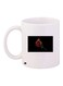 Rose Printed Coffee Mug White/Red/Green 11ounce