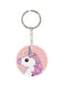 Unicorn Printed Single Sided Keychain