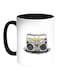 Old Tape Recorder Printed Coffee Mug White/Black 11ounce