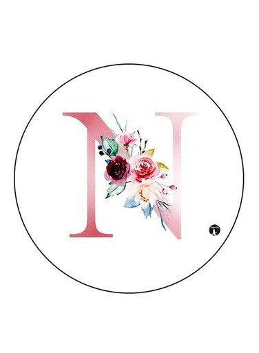 Letter N Printed Fridge Magnet Multicolour