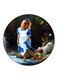 Vintage Art Printed Fridge Magnet Multicolour