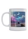 Break Printed Mug White/Blue/Brown