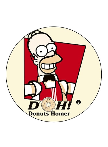 Simpsons Printed Fridge Magnet Multicolour