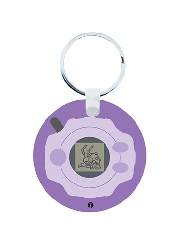Digimon Anime Wooden Keychain