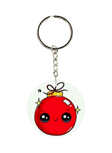 Christmas Ornaments Printed Keychain