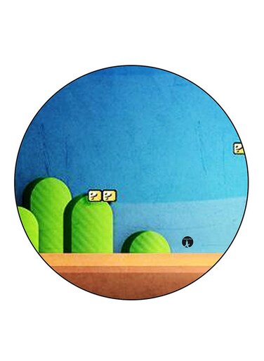 Video Game Super Mario Printed Fridge Magnet Multicolour