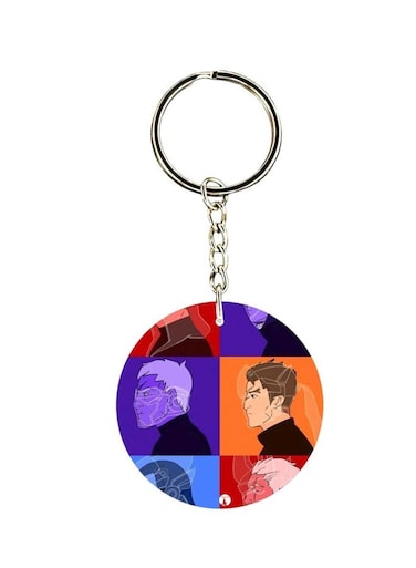 Video Game Overwatch Double Side Printed Keychain