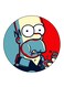 Simpsons Printed Fridge Magnet Multicolour