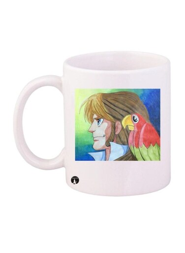 Jazeerat Al Kanz Printed Mug White/Green/Blue Standard Size