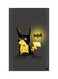 Printed Fridge Magnet Black/Yellow 8.5x0.4x5.5cm