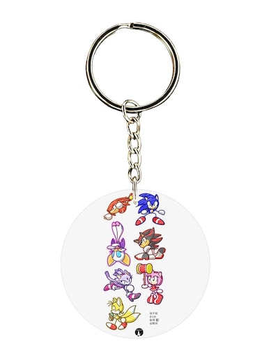 Sonic Printed Keychain