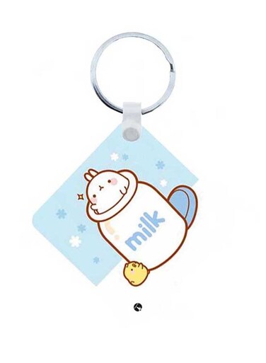 Rabbit Wooden Keychain