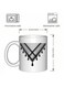 1pc with'shemagh Print Ceramic Coffee Mug - Handmade with Love, Durable &amp; Reusable, Ideal for Home, Office