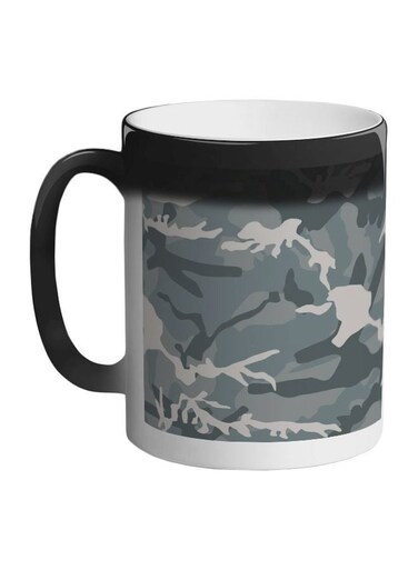 Army Clothing Printed Colour Changing Coffee Mug Black 11ounce