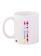 Printed Coffee Mug White/Pink/Blue 11ounce