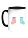Baby Socks Printed Coffee Mug White/Black 11ounce