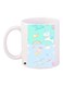 Unicorn Printed Coffee Mug White/Green/Blue 11ounce