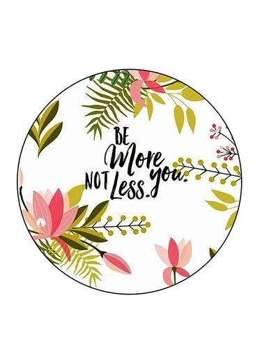 Flower Printed Fridge Magnet Multicolour 5.5 x 5.5cm