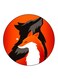 Foxes Printed Fridge Magnet Multicolour