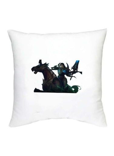 Mobile Legends Character Printed Decorative Cushion White/Blue/Green 16x16inch