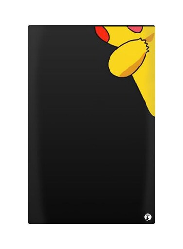 Printed Fridge Magnet Black/Yellow 8.5x0.4x5.5cm
