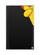 Printed Fridge Magnet Black/Yellow 8.5x0.4x5.5cm