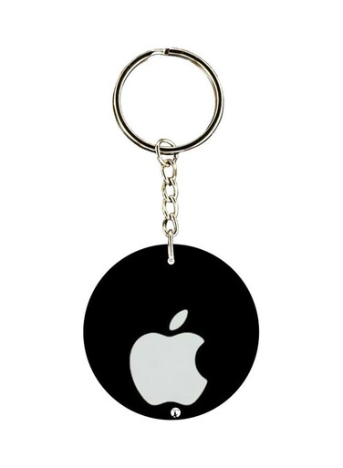 Apple Logo Printed Keychain