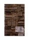 Printed Fridge Magnet Brown/White 8.5x0.4x5.5cm