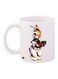Bunny Printed Coffee Mug White/Green/Black 11ounce