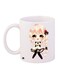 Anime Printed Coffee Mug White/Pink/Gold 11ounce