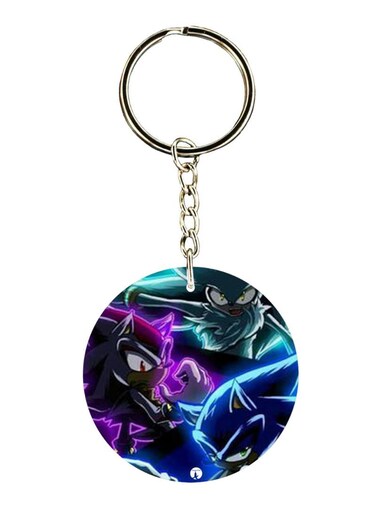 Double Sided Sonic Printed Keychain