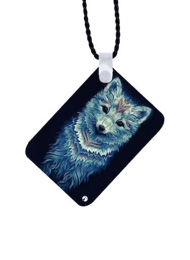Wolf Printed Car Mirror Pendant