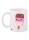 Ice Cream Printed Coffee Mug White/Brown/Pink 11ounce