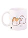 Rabbit Printed Mug White/Orange/Brown Standard Size