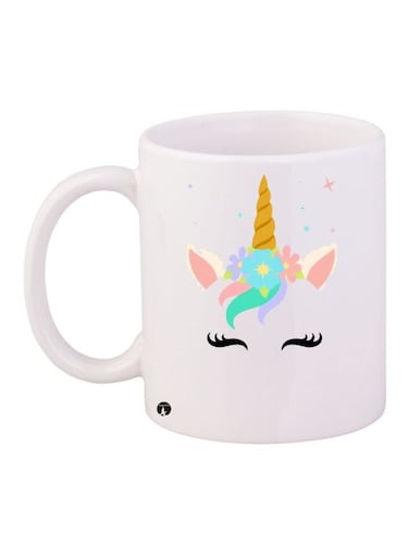 Cartoon Printed Coffee Mug White/Yellow/Black