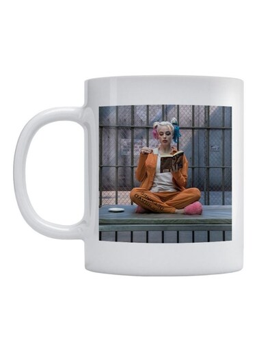 Harley Quinn Printed Mug White/Beige/Brown 350ml