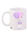 Cartoon Printed Coffee Mug White/Green/Pink 11ounce