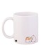 Rabbit Printed Mug White/Brown 11ounce
