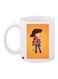 Cartoon Printed Coffee Mug White/Yellow/Brown
