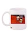 Mr. Bean Printed Coffee Mug White/Red/Brown 11ounce