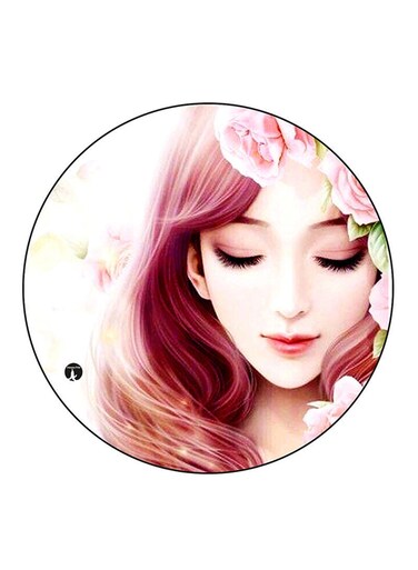 Girl Printed Fridge Magnet Multicolour