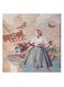 Girl Animation Hidden Frame Canvas Wall Painting Multicolour 50 x 50cm