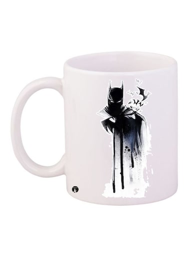 Batman Printed Coffee Mug White/Black/Grey 11ounce