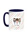 Best Friends Printed Coffee Mug Blue/White 11ounce