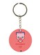 Double Sided Anime Piyomon Printed Keychain